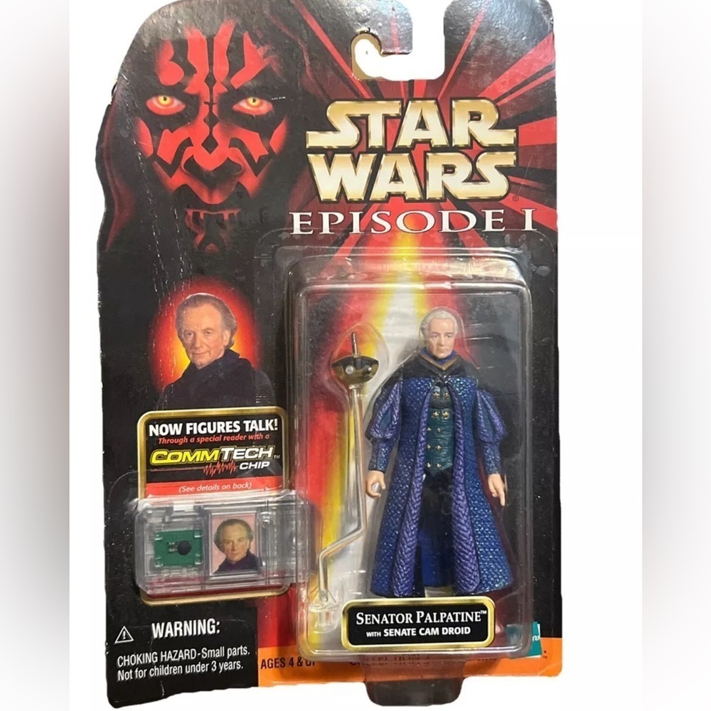 Collectors Edition Vintage 1999 Hasbro Star Wars Episode I Senator Palpatine - Picture 3 of 3